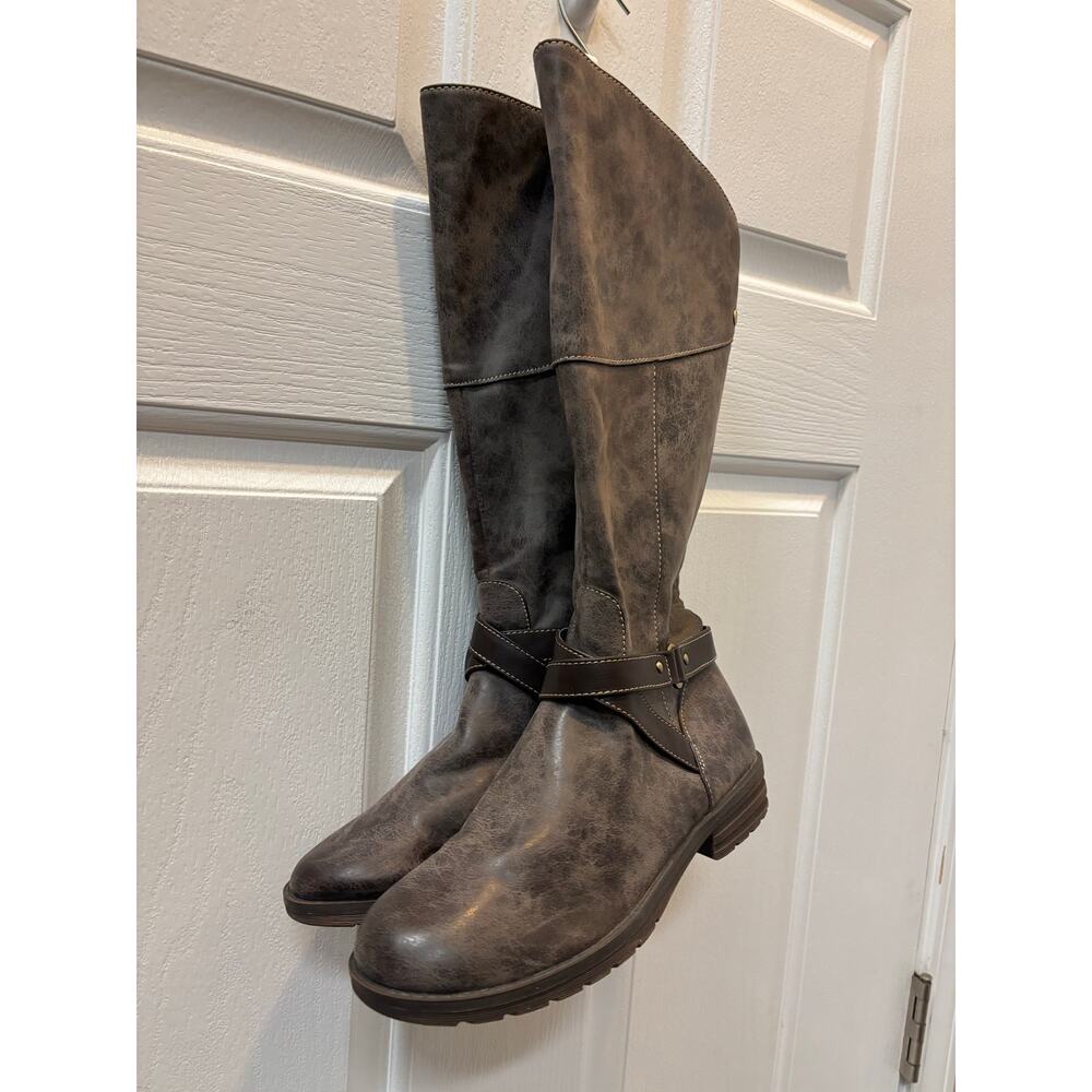 Natural Soul by Naturalizer Women’s Tall Brown Riding Boots Size 7.5M